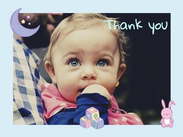 a nice baby thank you card